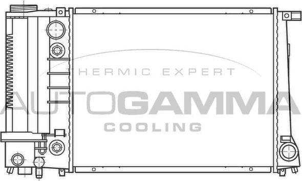 Autogamma 100127 - Radiator, engine cooling autospares.lv