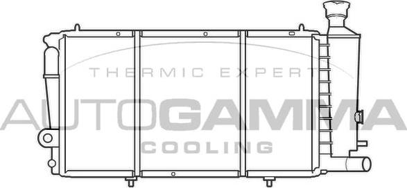 Autogamma 100172 - Radiator, engine cooling autospares.lv