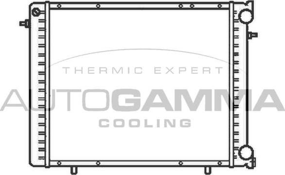 Autogamma 100854 - Radiator, engine cooling autospares.lv