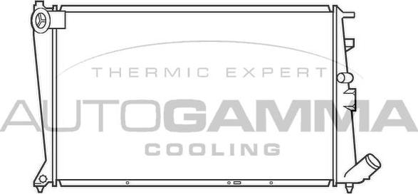 Autogamma 101467 - Radiator, engine cooling autospares.lv