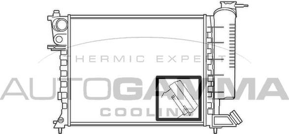 Autogamma 100213 - Radiator, engine cooling autospares.lv