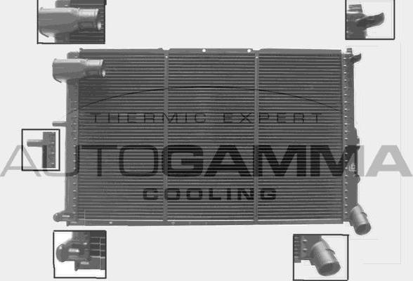 Autogamma 100222 - Radiator, engine cooling autospares.lv