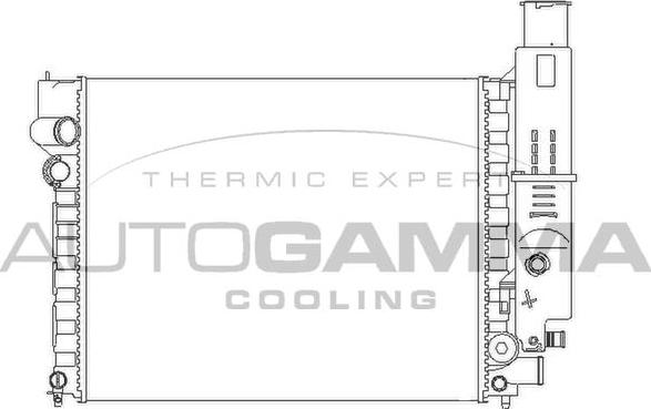 Autogamma 100764 - Radiator, engine cooling autospares.lv