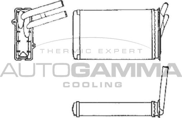 Autogamma 101972 - Heat Exchanger, interior heating autospares.lv