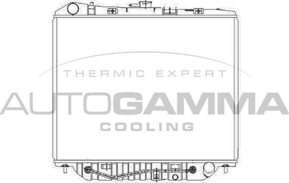 Autogamma 101448 - Radiator, engine cooling autospares.lv