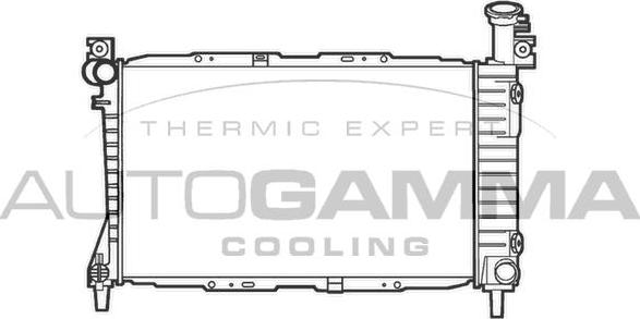 Autogamma 101429 - Radiator, engine cooling autospares.lv