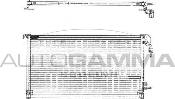 Autogamma 101594 - Condenser, air conditioning autospares.lv