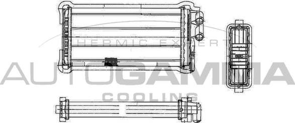 Autogamma 101607 - Heat Exchanger, interior heating autospares.lv