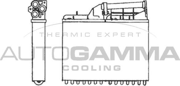 Autogamma 101623 - Heat Exchanger, interior heating autospares.lv