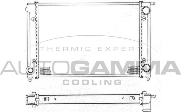 Autogamma 101054 - Radiator, engine cooling autospares.lv