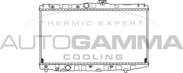 Autogamma 101014 - Radiator, engine cooling autospares.lv