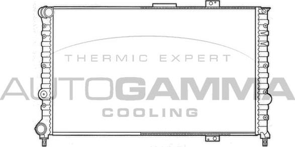 Autogamma 101148 - Radiator, engine cooling autospares.lv