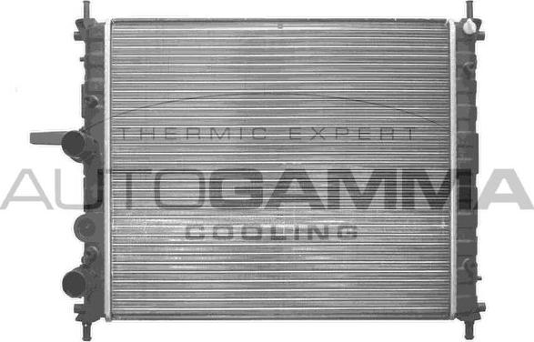 Autogamma 101186 - Radiator, engine cooling autospares.lv