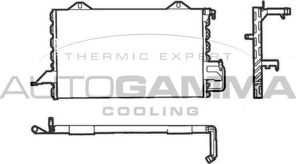 Autogamma 101832 - Condenser, air conditioning autospares.lv
