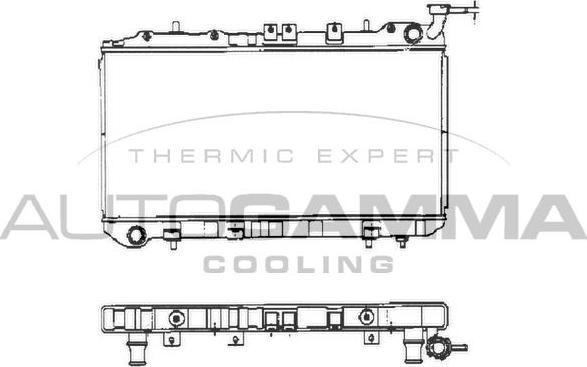 Autogamma 101391 - Radiator, engine cooling autospares.lv