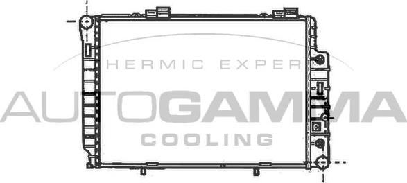 Autogamma 101316 - Radiator, engine cooling autospares.lv