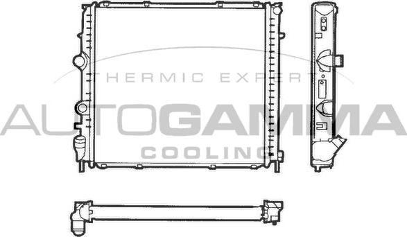 Autogamma 101246 - Radiator, engine cooling autospares.lv