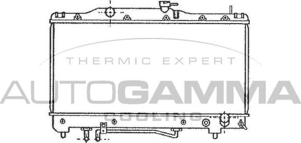 Autogamma 101269 - Radiator, engine cooling autospares.lv