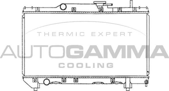 Autogamma 101268 - Radiator, engine cooling autospares.lv