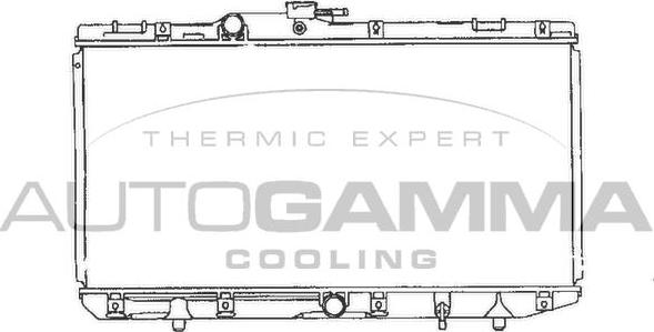 Autogamma 101278 - Radiator, engine cooling autospares.lv