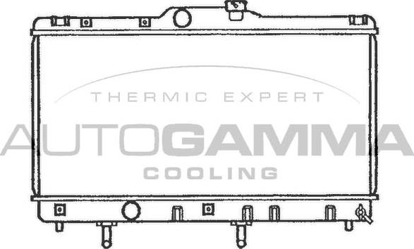 Autogamma 101272 - Radiator, engine cooling autospares.lv