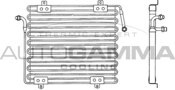 Autogamma 101797 - Condenser, air conditioning autospares.lv