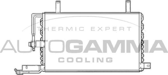 Autogamma 101749 - Condenser, air conditioning autospares.lv