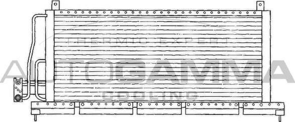 Autogamma 101708 - Condenser, air conditioning autospares.lv