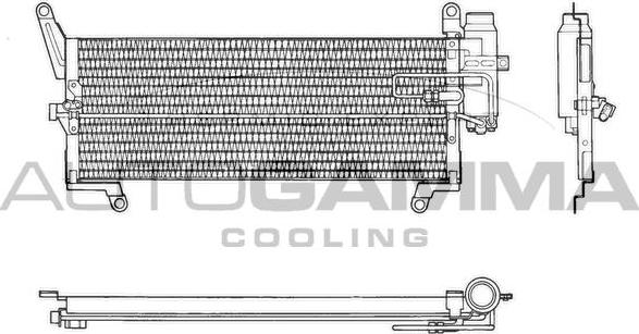 Autogamma 101738 - Condenser, air conditioning autospares.lv