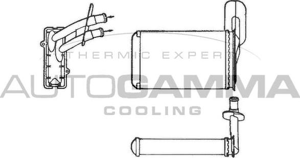 Autogamma 101775 - Heat Exchanger, interior heating autospares.lv