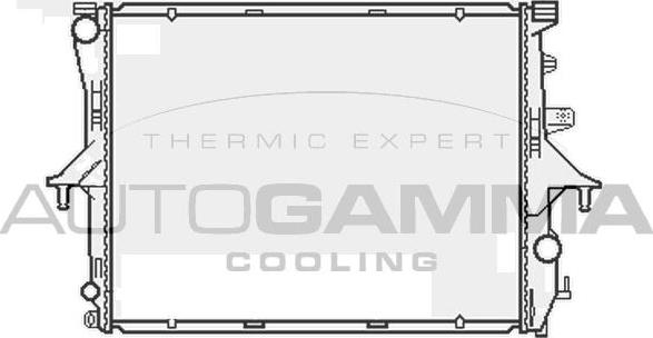 Autogamma 103941 - Radiator, engine cooling autospares.lv