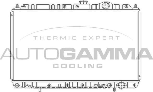 Autogamma 103957 - Radiator, engine cooling autospares.lv