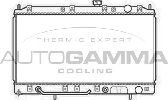 Autogamma 103962 - Radiator, engine cooling autospares.lv