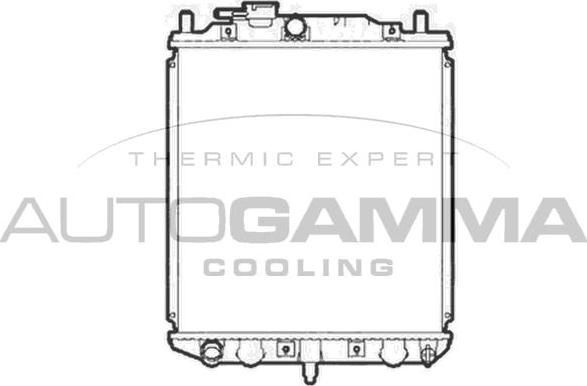 Autogamma 103909 - Radiator, engine cooling autospares.lv