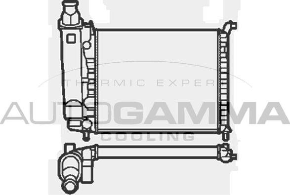 Autogamma 103916 - Radiator, engine cooling autospares.lv