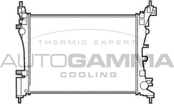 Autogamma 103985 - Radiator, engine cooling autospares.lv