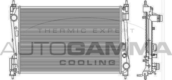 Autogamma 103986 - Radiator, engine cooling autospares.lv