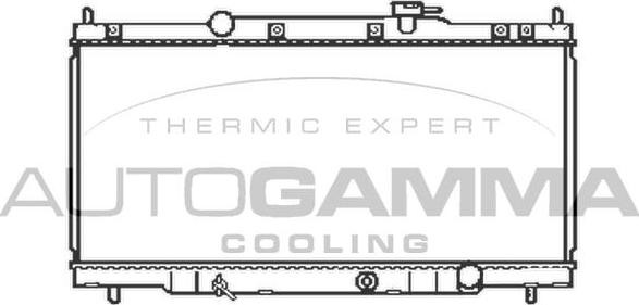 Autogamma 103928 - Radiator, engine cooling autospares.lv