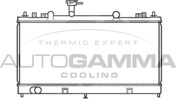 Autogamma 103442 - Radiator, engine cooling autospares.lv