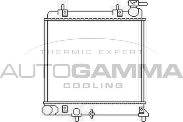 Autogamma 103436 - Radiator, engine cooling autospares.lv