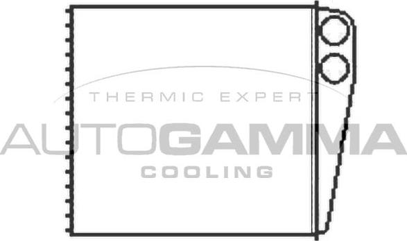 Autogamma 103542 - Heat Exchanger, interior heating autospares.lv