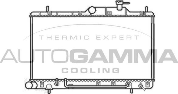 Autogamma 103558 - Radiator, engine cooling autospares.lv