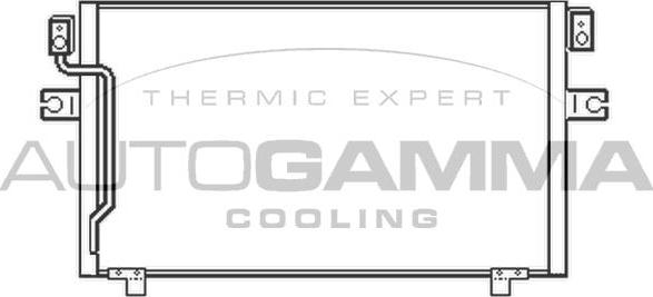 Autogamma 103504 - Condenser, air conditioning autospares.lv