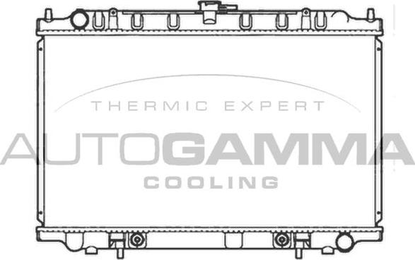 Autogamma 103503 - Radiator, engine cooling autospares.lv