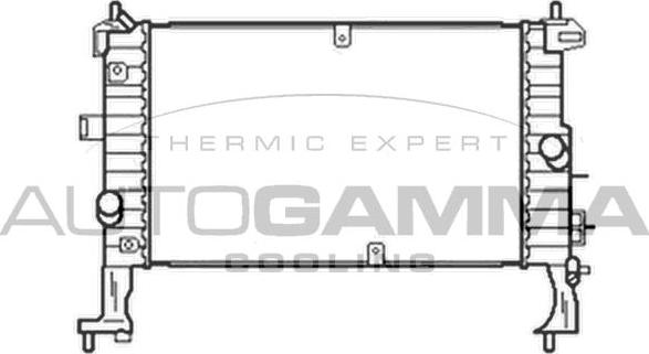 Autogamma 103520 - Radiator, engine cooling autospares.lv