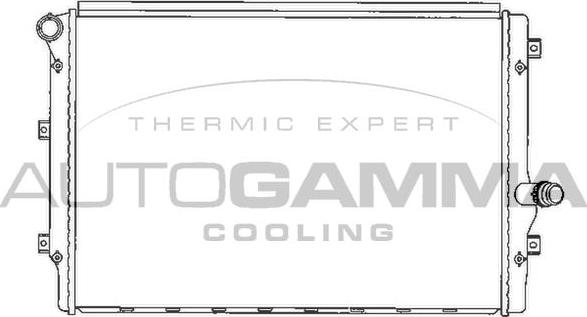 Autogamma 103614 - Radiator, engine cooling autospares.lv