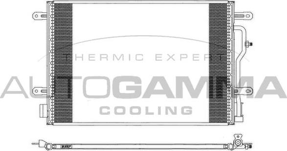 Autogamma 103620 - Condenser, air conditioning autospares.lv