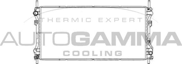 Autogamma 103094 - Radiator, engine cooling autospares.lv