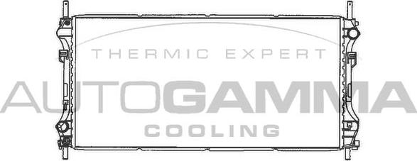 Autogamma 103097 - Radiator, engine cooling autospares.lv