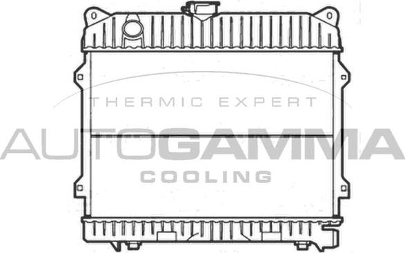 Autogamma 103033 - Radiator, engine cooling autospares.lv